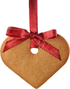 a gingerbread heart